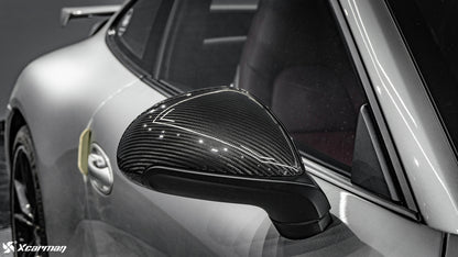 Porsche 911 991 原車OEM款 普通版 乾式碳纖維後視鏡蓋