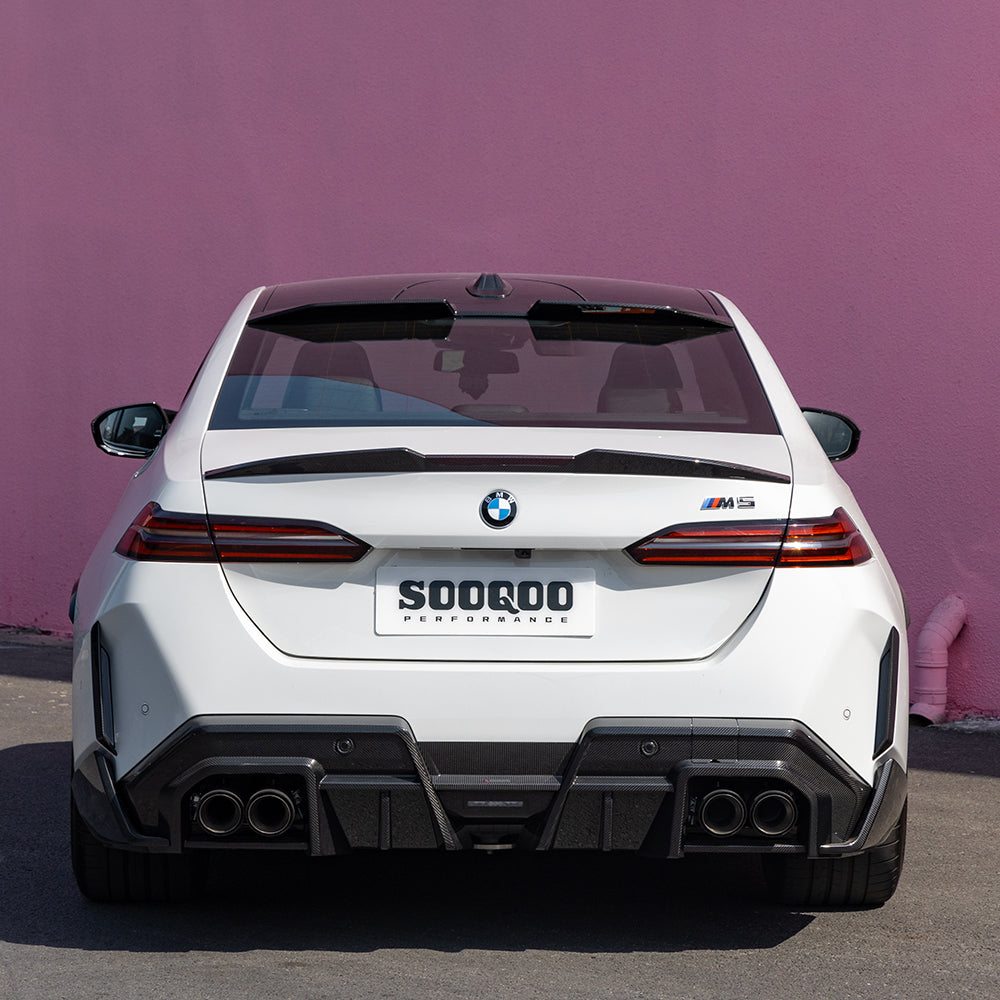 BMW M5 G90 SQ-B款碳纖維後擾流 T-492B