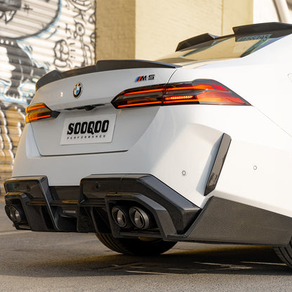 BMW M5 G90 SQ-B款碳纖維後擾流 T-492B