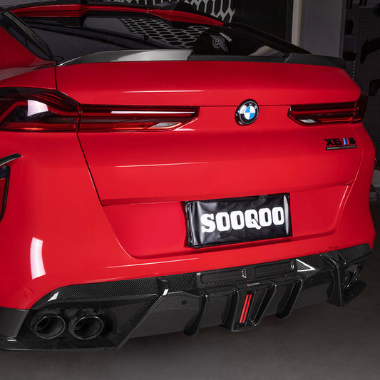 BMW X6M F96 SQ款碳纖維後擾流 T-455B