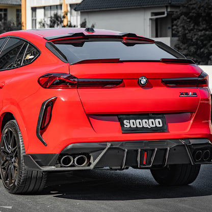 BMW X6M F96 SQ款碳纖維後擾流 T-455B
