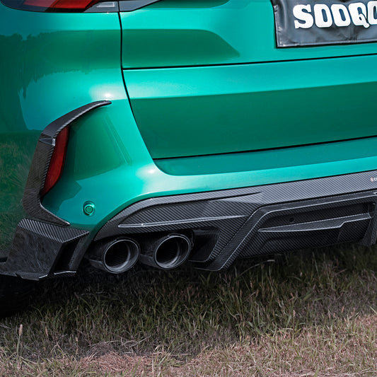 BMW X5M F95 LCI SQ款碳纖維後擾流 T-444B