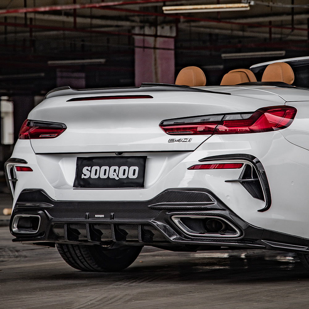 BMW 8系G14 G15 G16 SQ款碳纖維後擾流