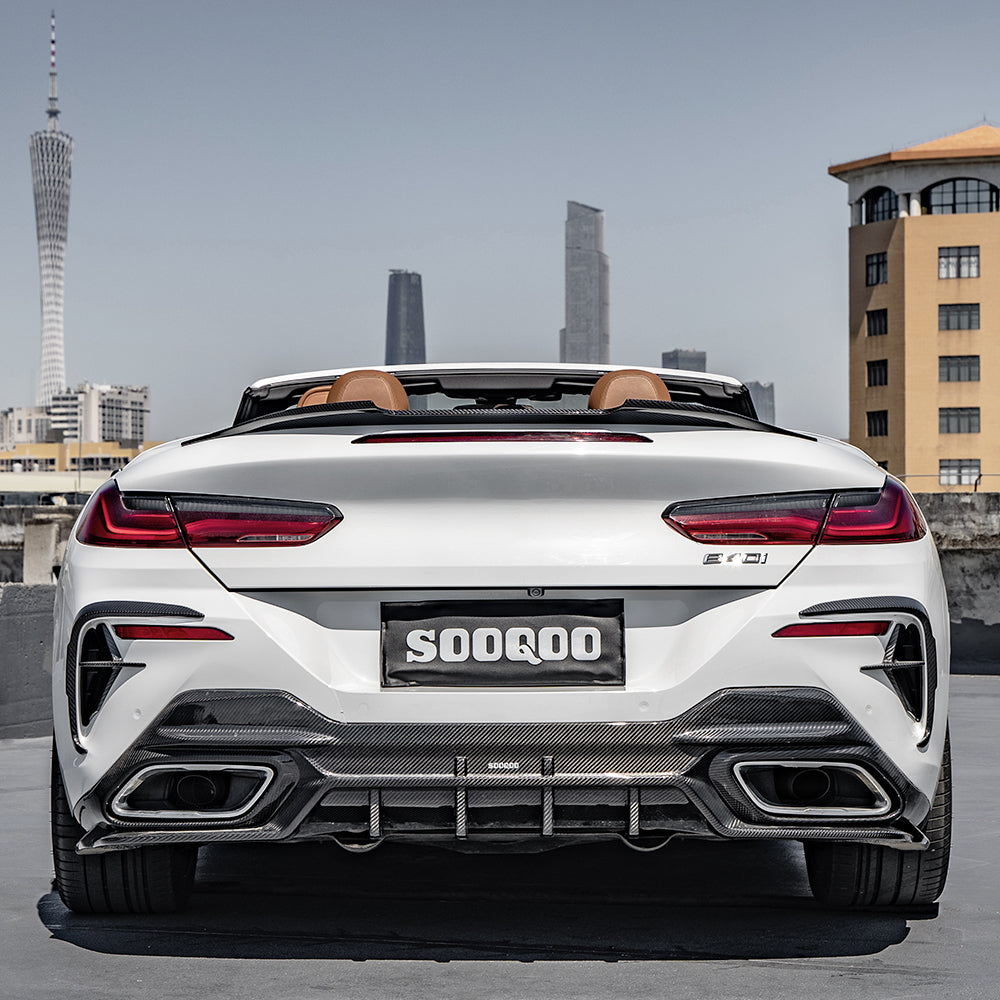 BMW 8系G14 G15 G16 SQ款碳纖維後擾流