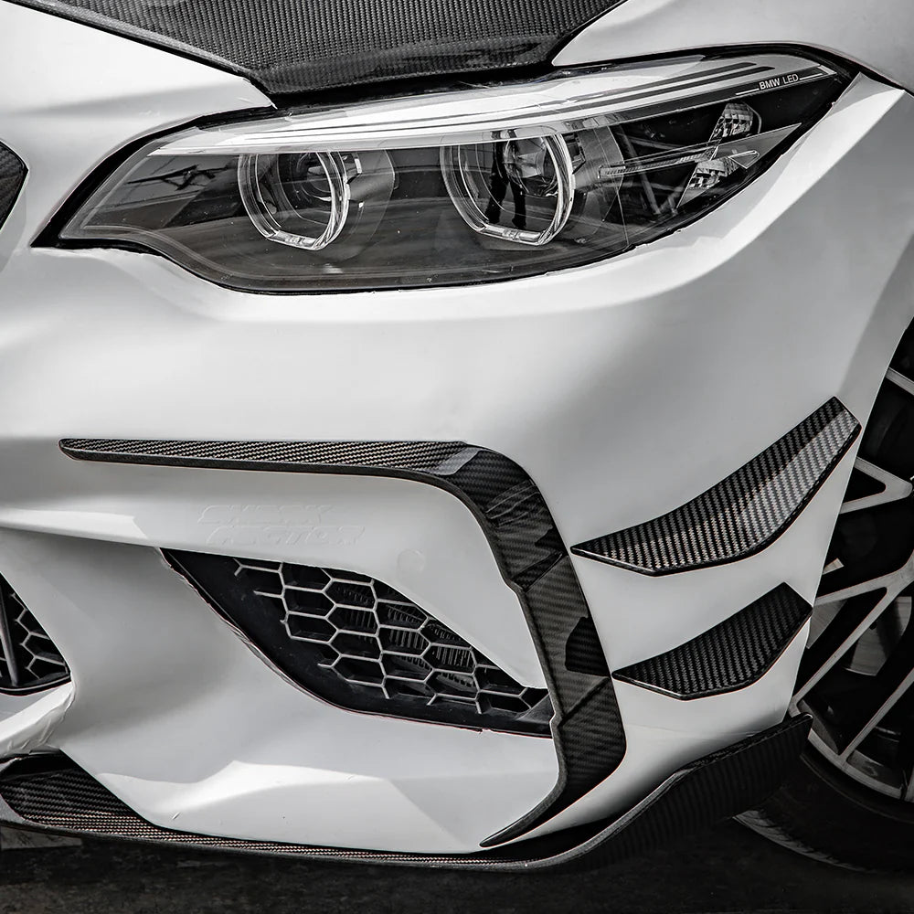 BMW M2 F87 SQ款雙門碳纖維前側進氣口飾板