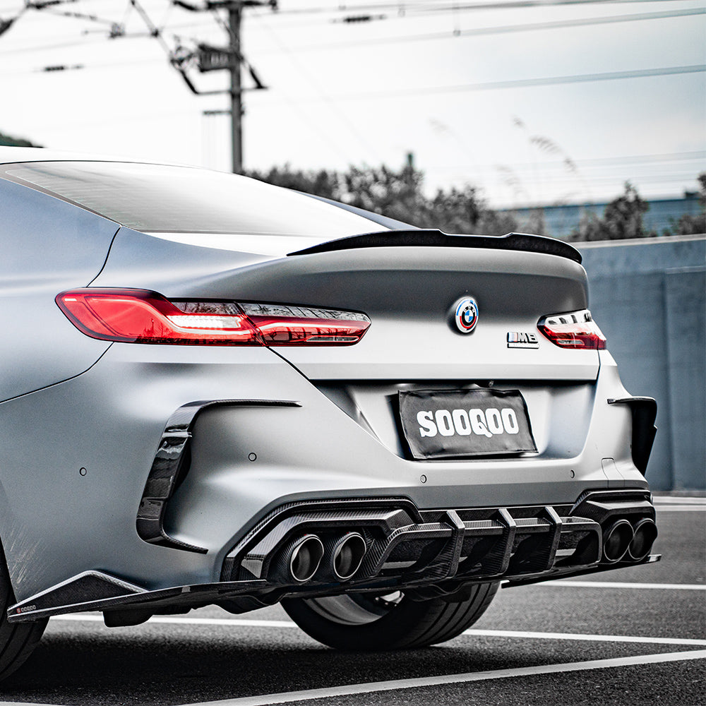 BMW M8 F91 F92 SQ款碳纖維後保桿飾蓋 T-373