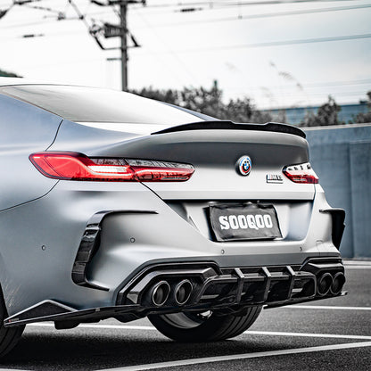 BMW M8 F91 F92 SQ款碳纖維後保桿飾蓋 T-373