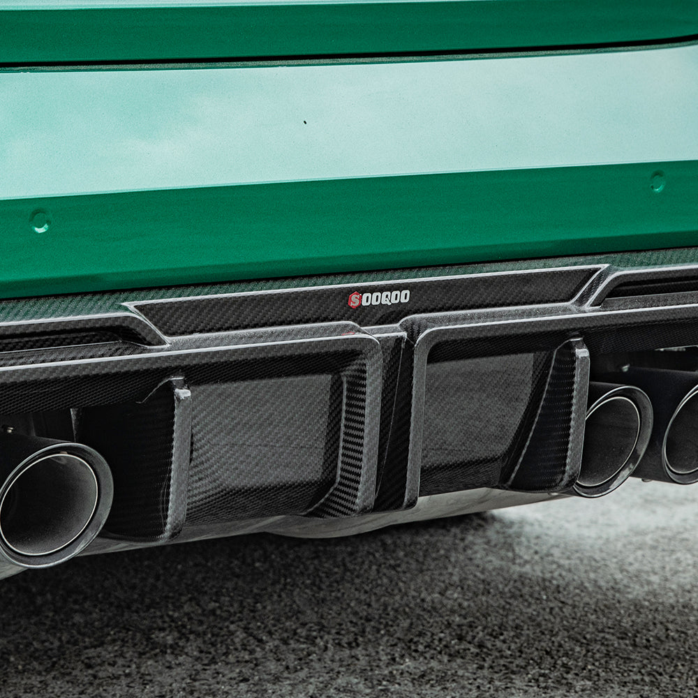 BMW M3 G80 G81 SQ-A款碳纖維後擾流T-324A+T-323