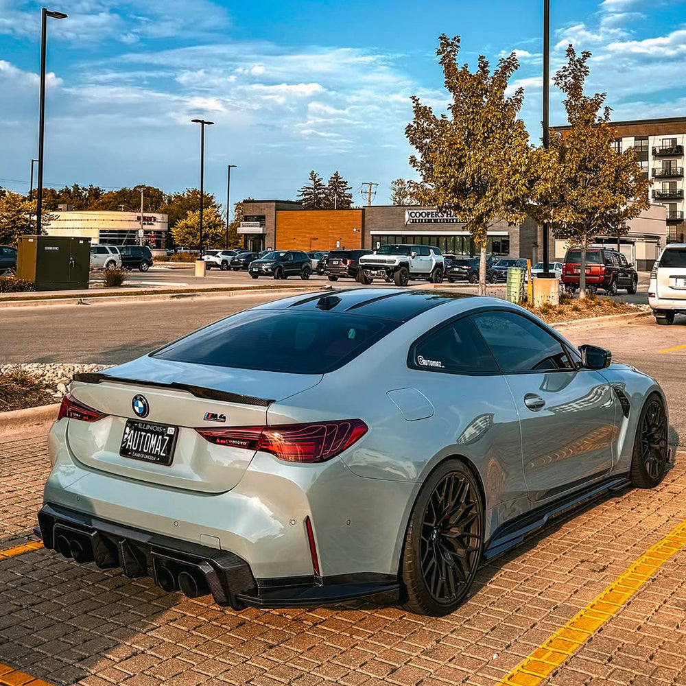 BMW M4 G82 G83 SQ-B款碳纖維後擾流 T-519A+T-518