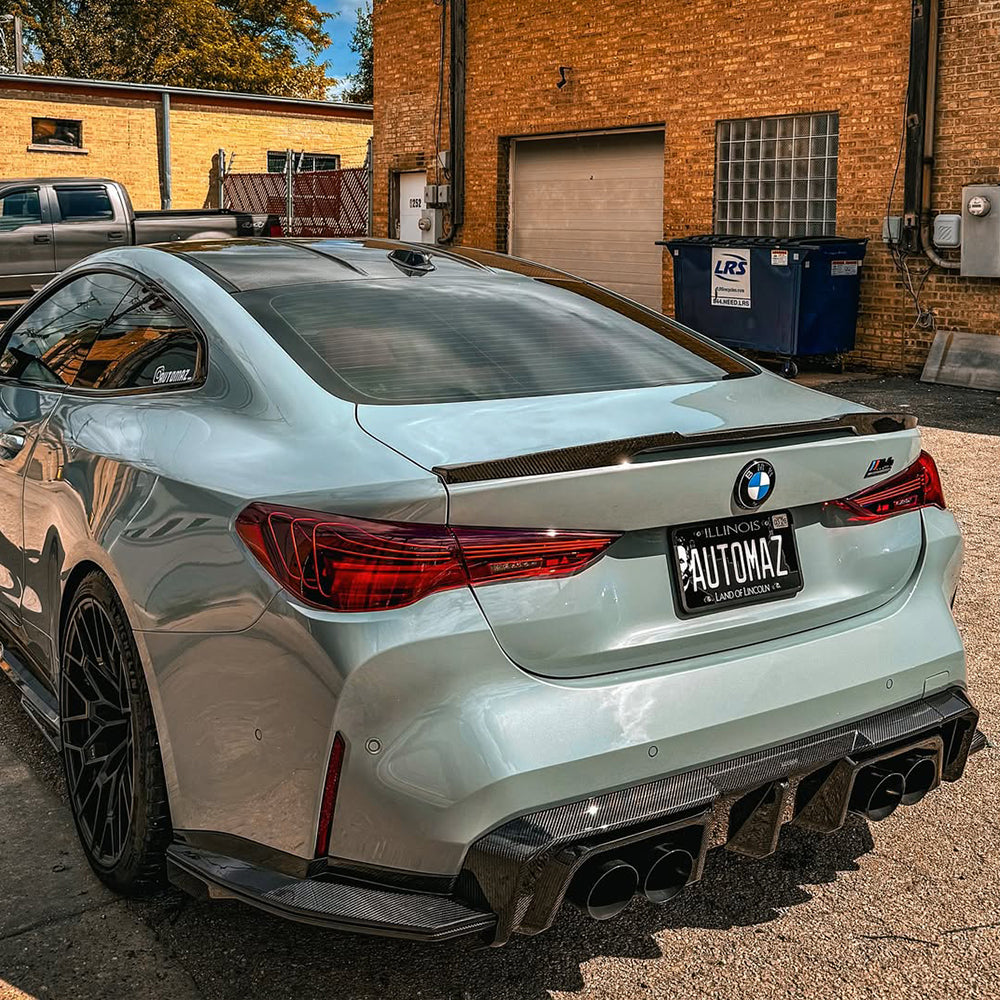 BMW M4 G82 G83 SQ-B款碳纖維後擾流 T-519A+T-518