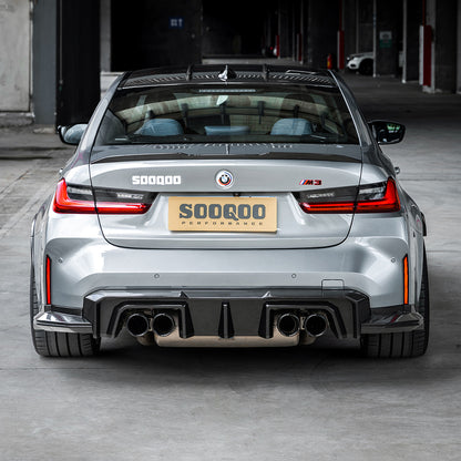 BMW M3 G80 G81 SQ-B款碳纖維後擾流 T-519A+T-517