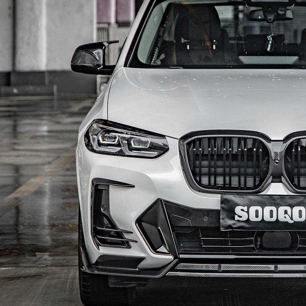 BMW X3系G01 LCI X4系G02 LCI SQ款碳纖維進氣口飾蓋 T-293