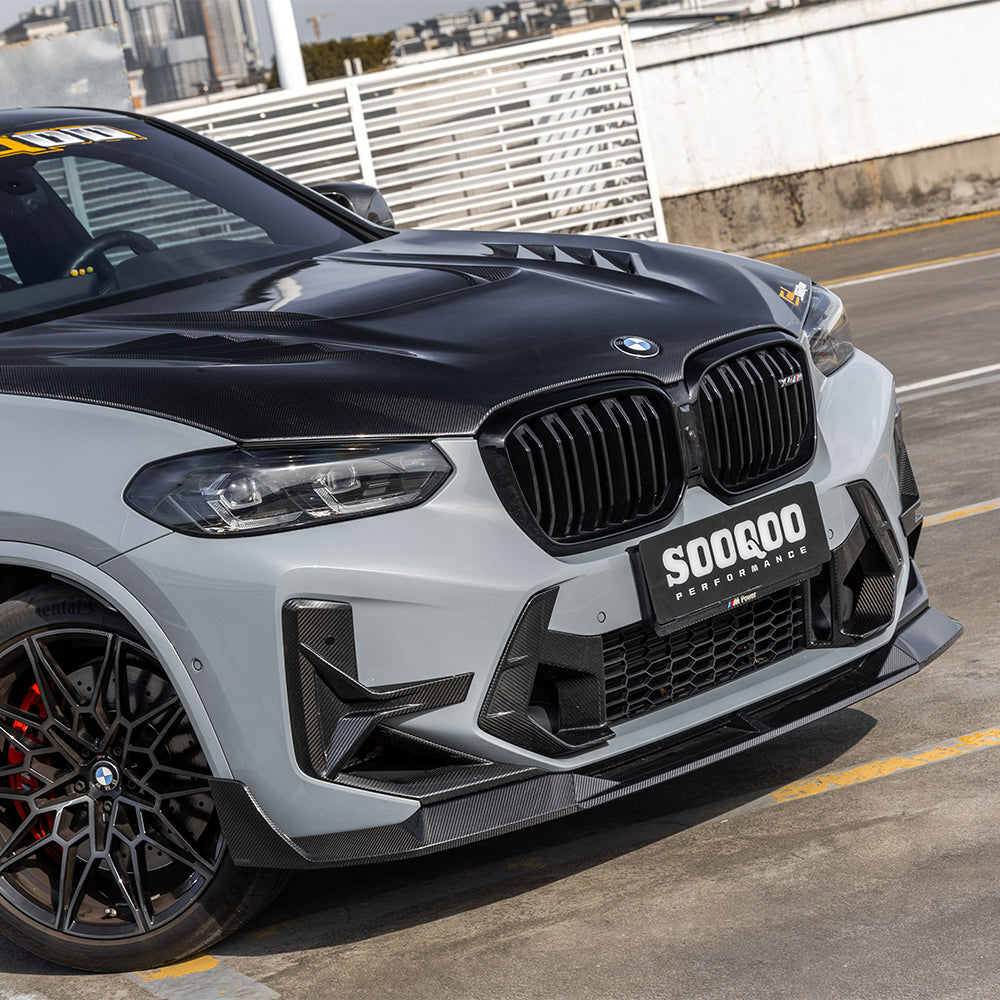 BMW X4M F98 SQ款碳纖維前擾流 T-476