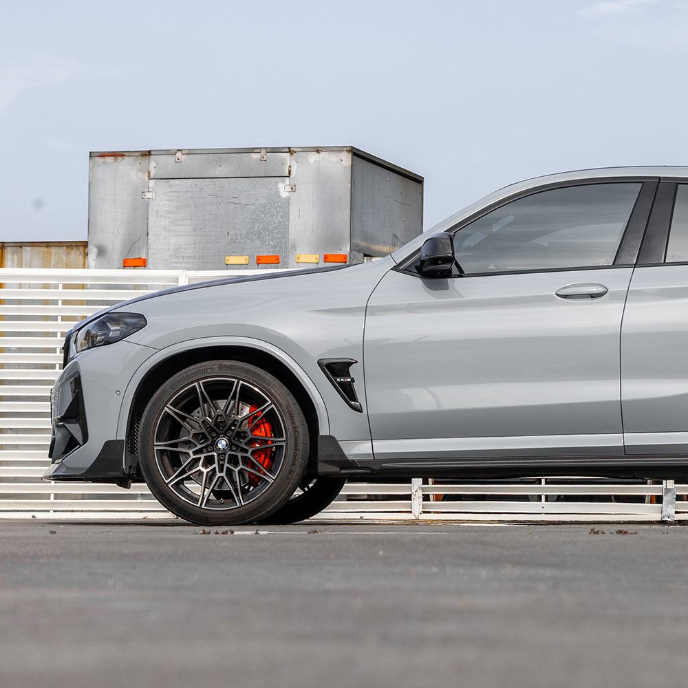 BMW X4M F98 SQ-V2款碳纖維側裙 T-477