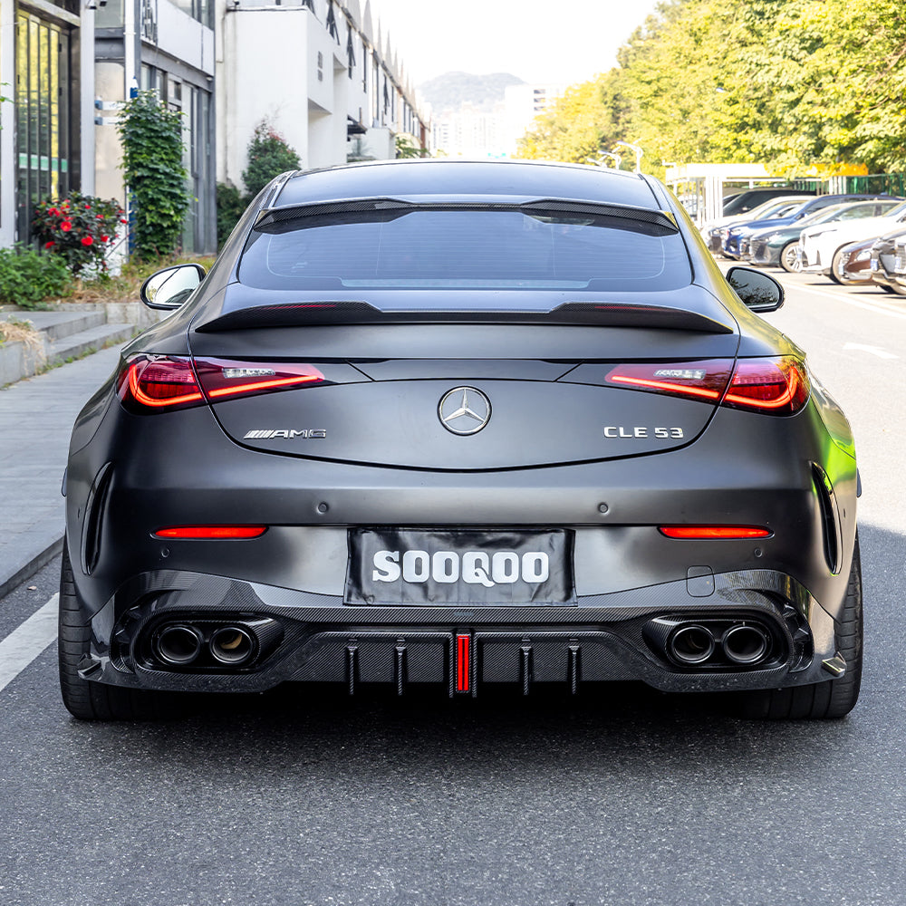 賓士CLE53 C236 SQ款 乾碳纖維後下擾流 SQ-BZ-006