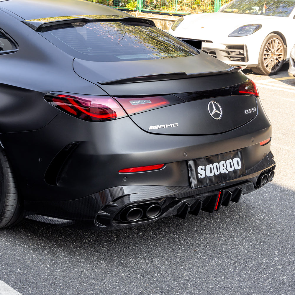 賓士CLE53 C236 SQ款 乾碳纖維後下擾流 SQ-BZ-006