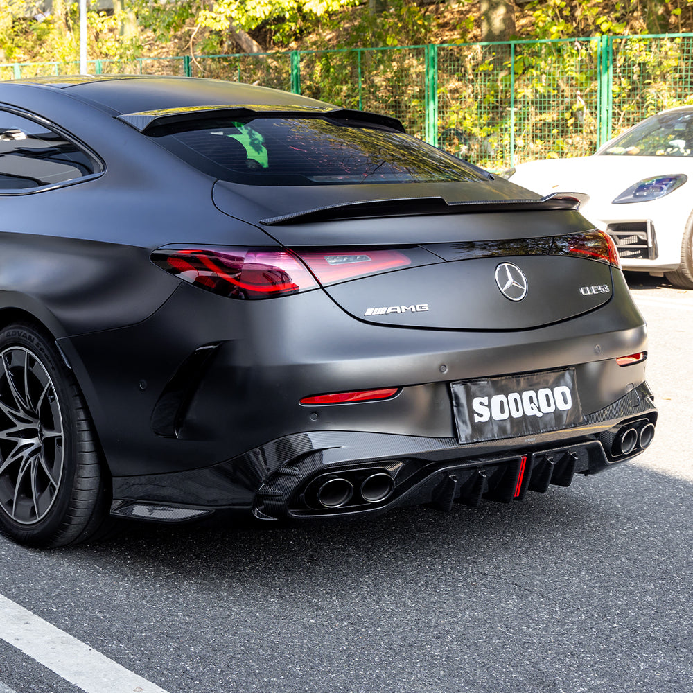 賓士CLE53 C236 SQ款 乾碳纖維後下擾流 SQ-BZ-006