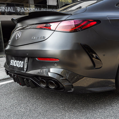 賓士CLE53 C236 SQ款 乾碳纖維後下擾流 SQ-BZ-006