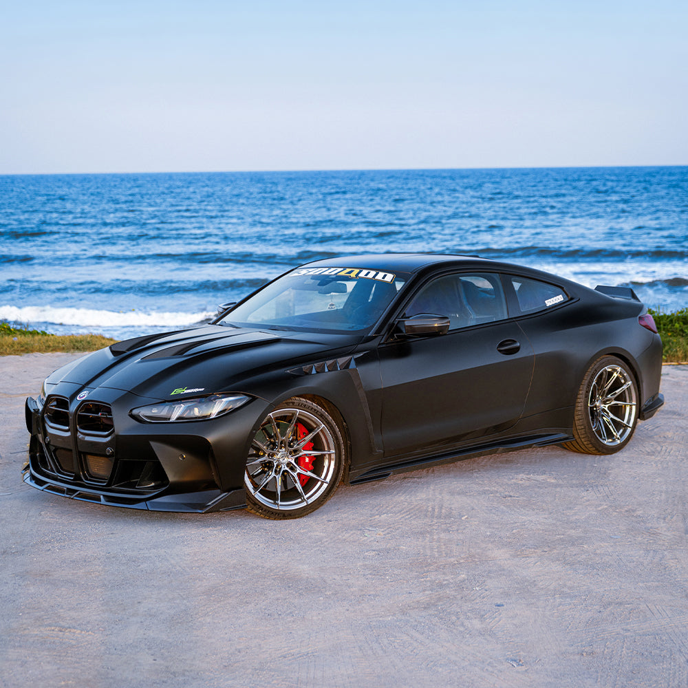 BMW M4 G82／4系 G22 SQ-V1 亮面碳纖維後車箱蓋 SQ-062-V1