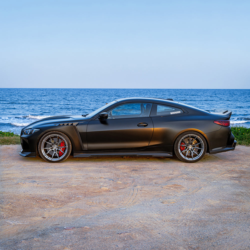 BMW M4 G82／4系 G22 SQ-V1 亮面碳纖維後車箱蓋 SQ-062-V1