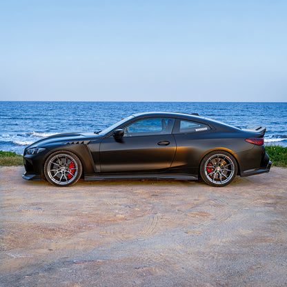 BMW M4 G82／4系 G22 SQ-V1 亮面碳纖維後車箱蓋 SQ-062-V1