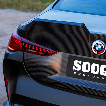 BMW M4 G82／4系 G22 SQ-V1 亮面碳纖維後車箱蓋 SQ-062-V1