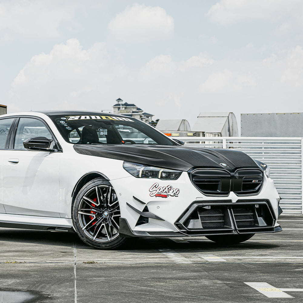 BMW M5 G90 SQ-V1 預浸碳纖維通風引擎蓋