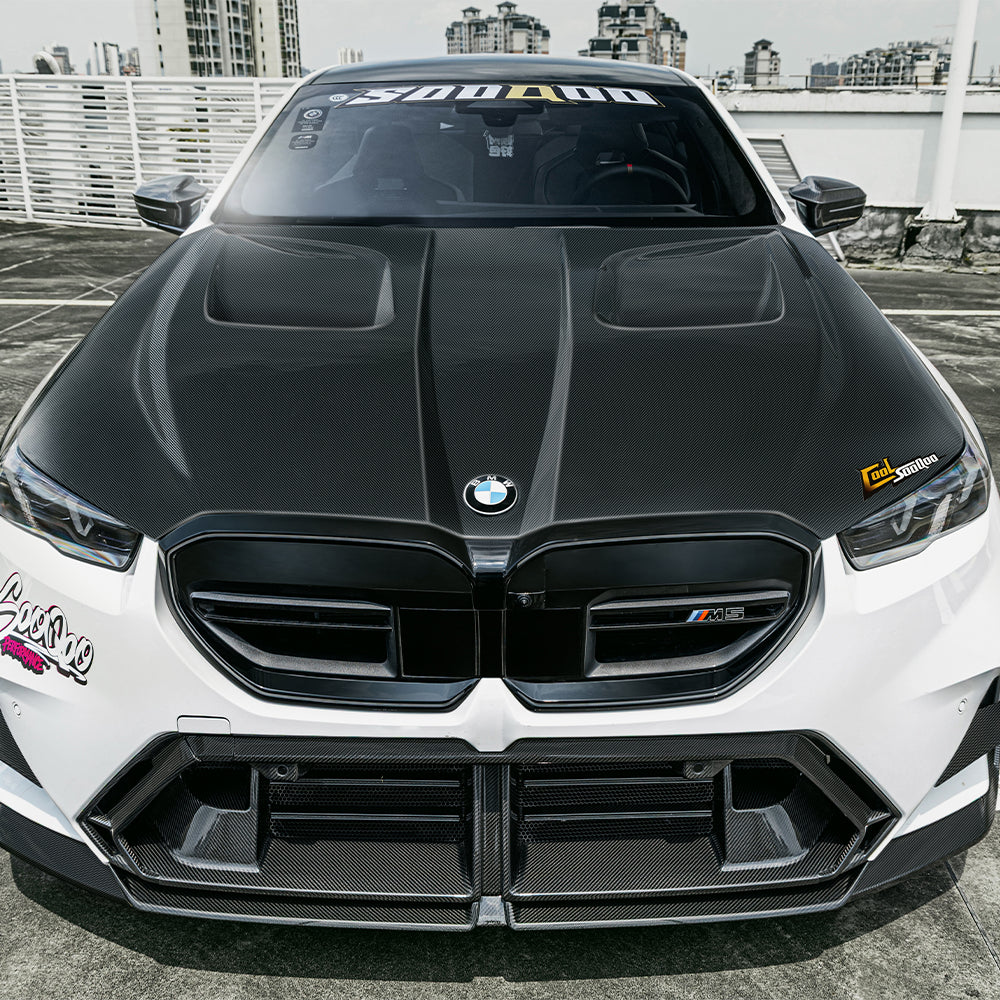 BMW M5 G90 SQ-V1 預浸碳纖維通風引擎蓋