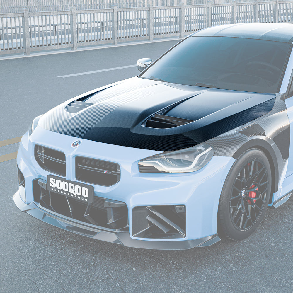 BMW M2 G87 SQ-V1 預浸碳纖維通風引擎蓋