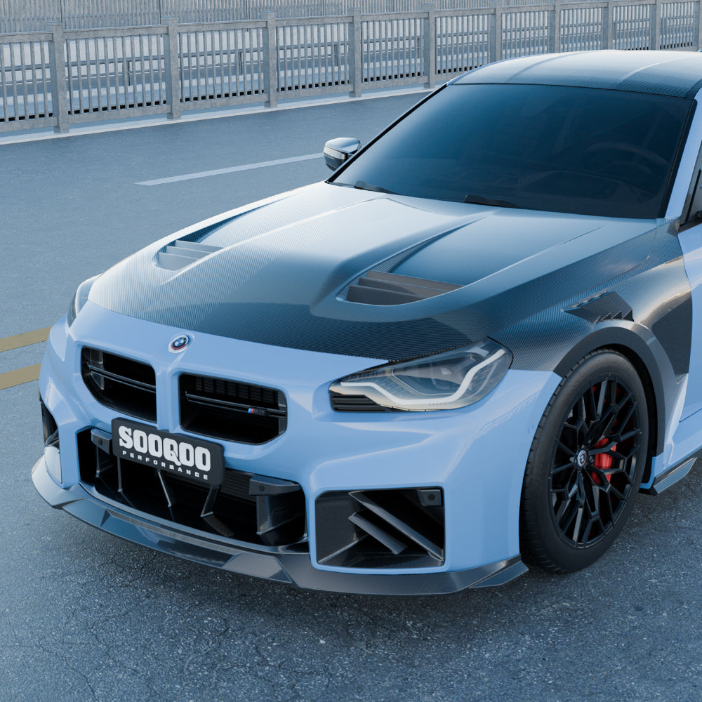 BMW M2 G87 SQ-V1 預浸碳纖維通風引擎蓋