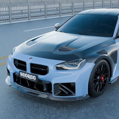 BMW M2 G87 SQ-V1 預浸碳纖維通風引擎蓋
