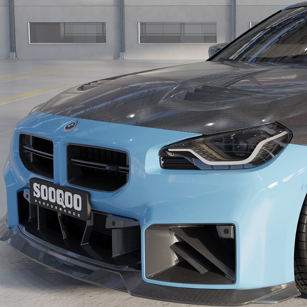BMW M2 G87 SQ-V1 預浸碳纖維通風引擎蓋