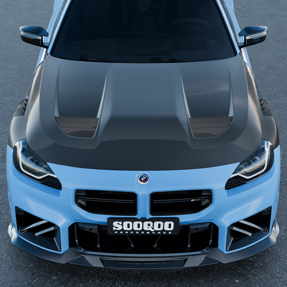 BMW M2 G87 SQ-V1 預浸碳纖維通風引擎蓋