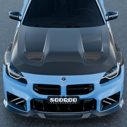 BMW M2 G87 SQ-V1 預浸碳纖維通風引擎蓋