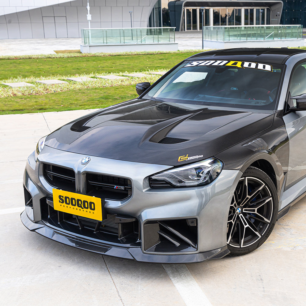 BMW M2 G87 SQ-V1 預浸碳纖維通風引擎蓋