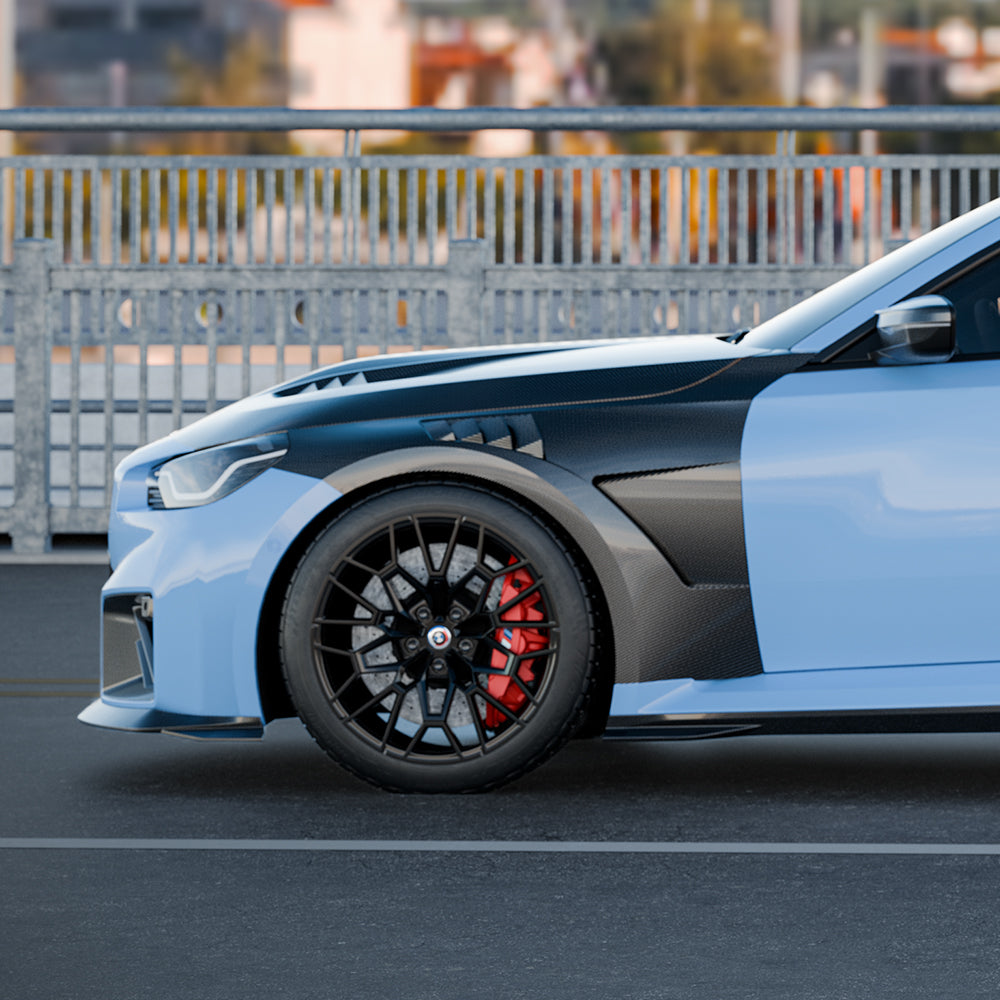 BMW M2 G87 SQ-V1 預浸碳纖維通風葉子板