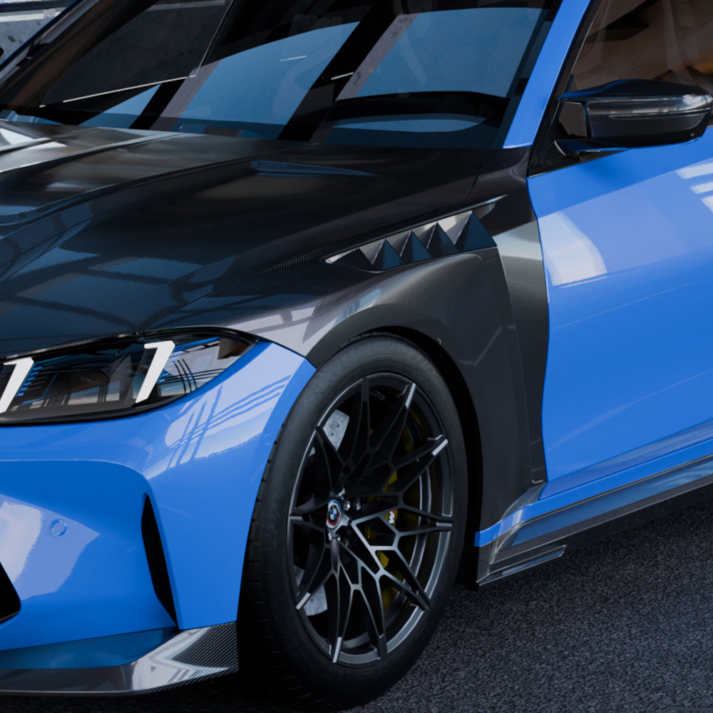 BMW M3 G80 SQ-V1 預浸碳纖維通風葉子板