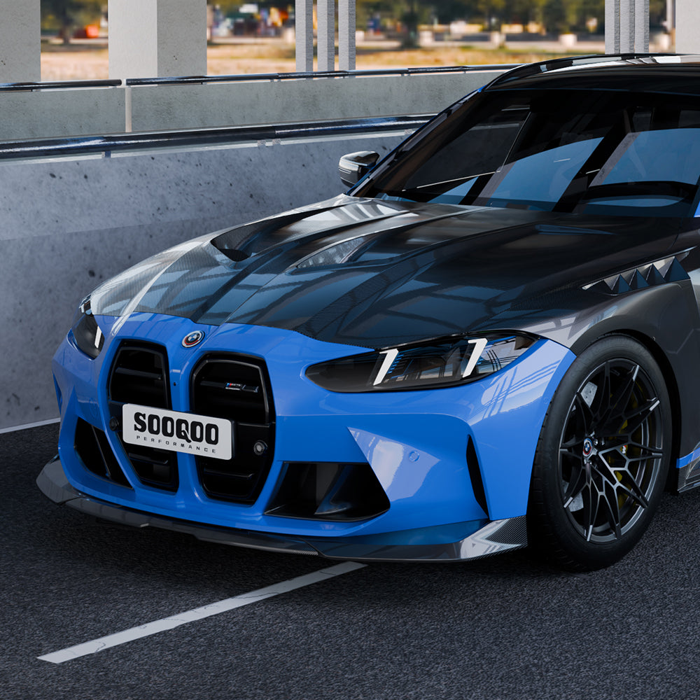 BMW M3 G80／M4 G82 SQ-V1 預浸碳纖維通風引擎蓋
