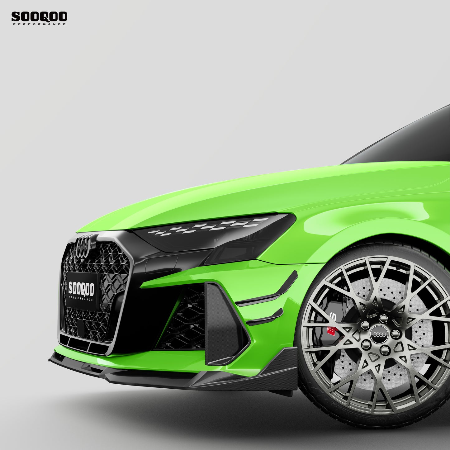Audi RS3 8Y SQ-V2款碳纖維前擾流 SQ-AD-001B