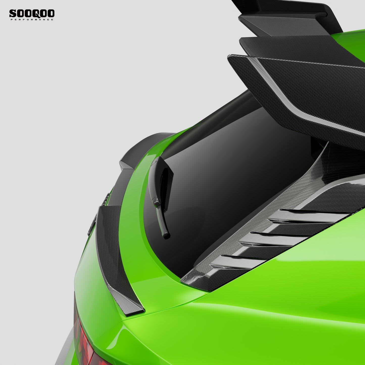 Audi RS3 8Y SQ款碳纖維後窗鰭片 SQ-AD-004