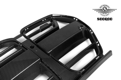 BMW M3G80 M4G82 SQ-A款碳纖維水箱護罩 T-398